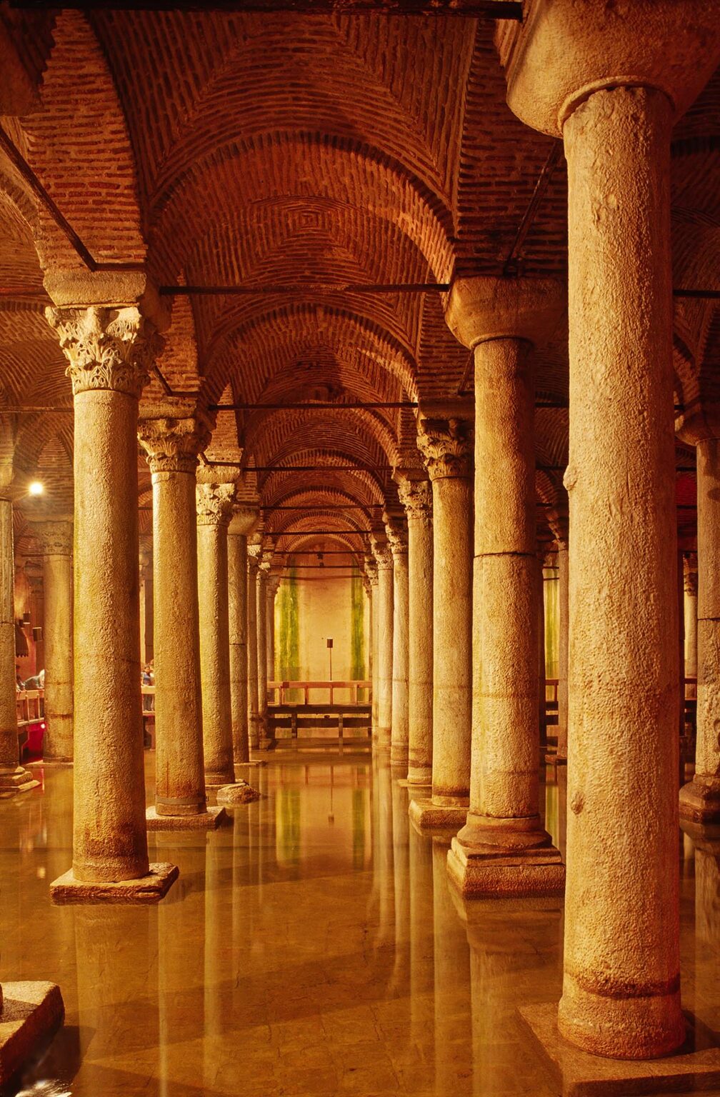 The UNDERGROUND CISTERN was originally built in 532 AD by Justian to store water for the Emperors Palace - Istanbul, Turkey