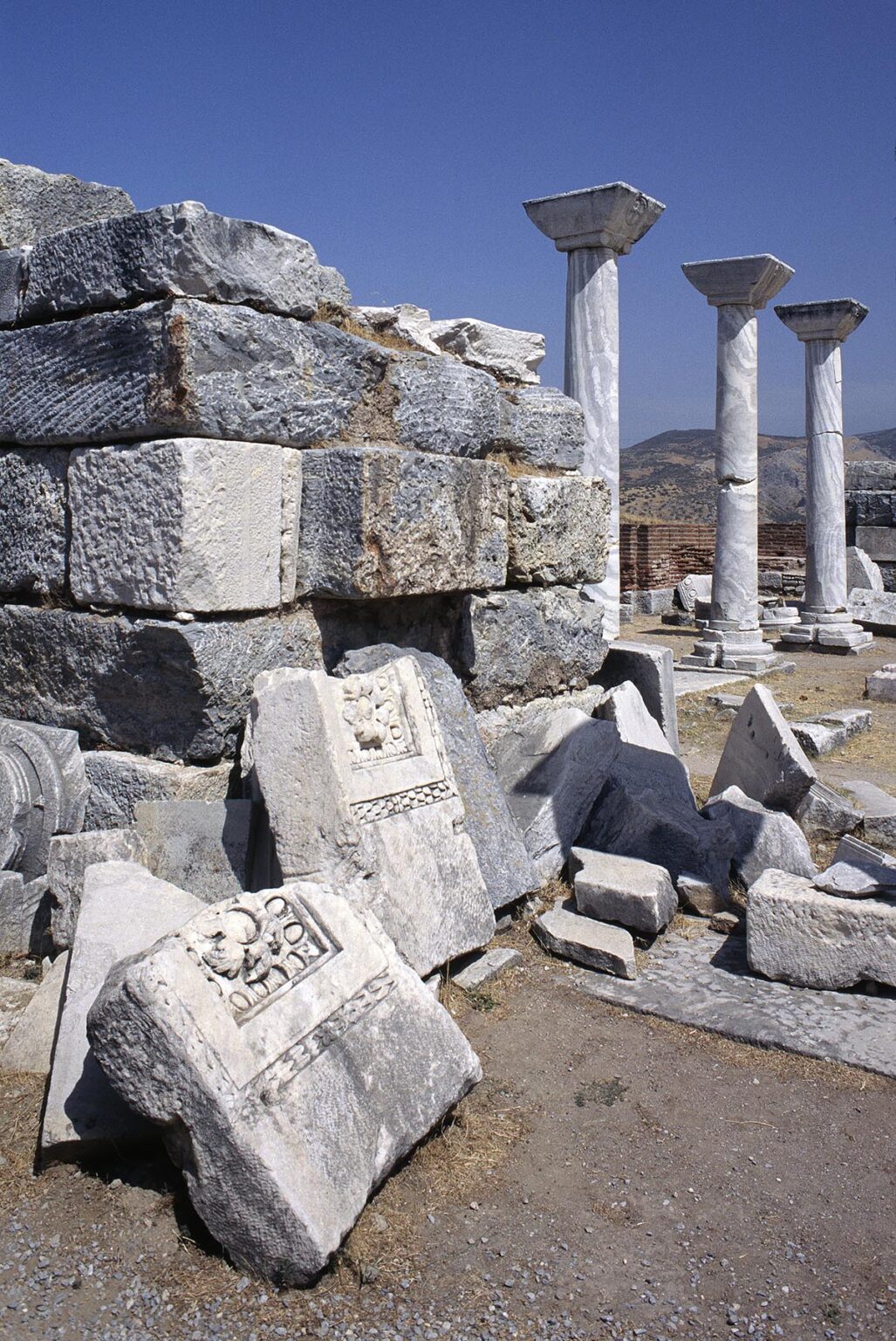 The ruins of SAINT JOHN'S CATHEDRAL near Ephesus - TURKEY