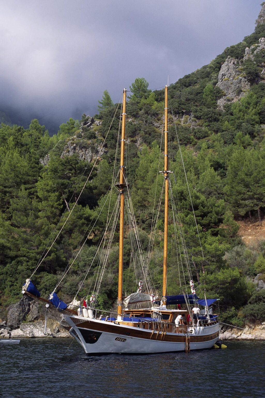 Our GULET the Ipek A at anchor - TURQUOISE COAST, TURKEY