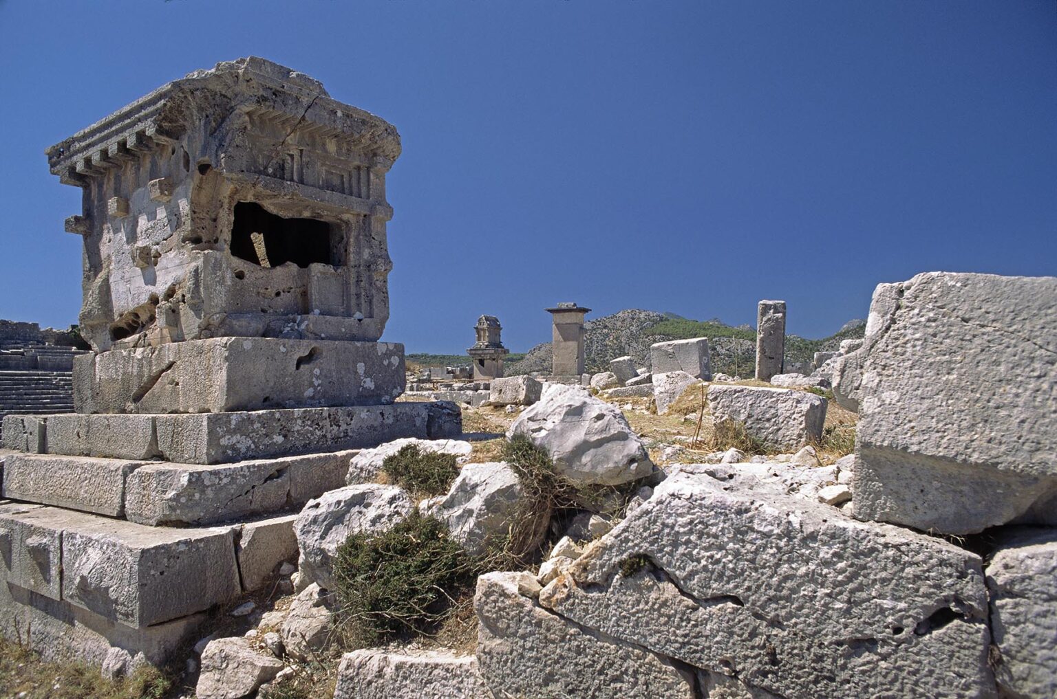 Tomb at XANTHOS (LYCIA'S ancient capital dating back to the 5th Cent. BC) - TURKEY