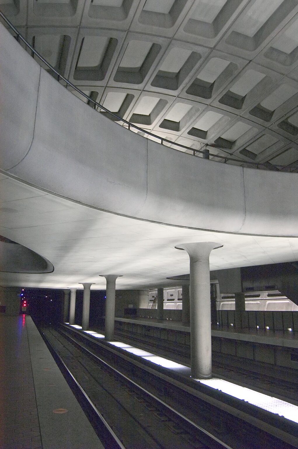 UNDERGROUND SUBWAY with CEMENT TUBE CONSTRUCTION - WASHINGTON DC, DISTRICT OF COLUMBIA, USA
