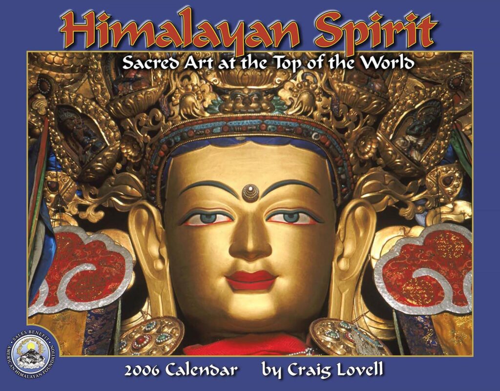 The cover of Tidemark Publishing Himalayan Spirit calendar with photography by Craig Lovell
