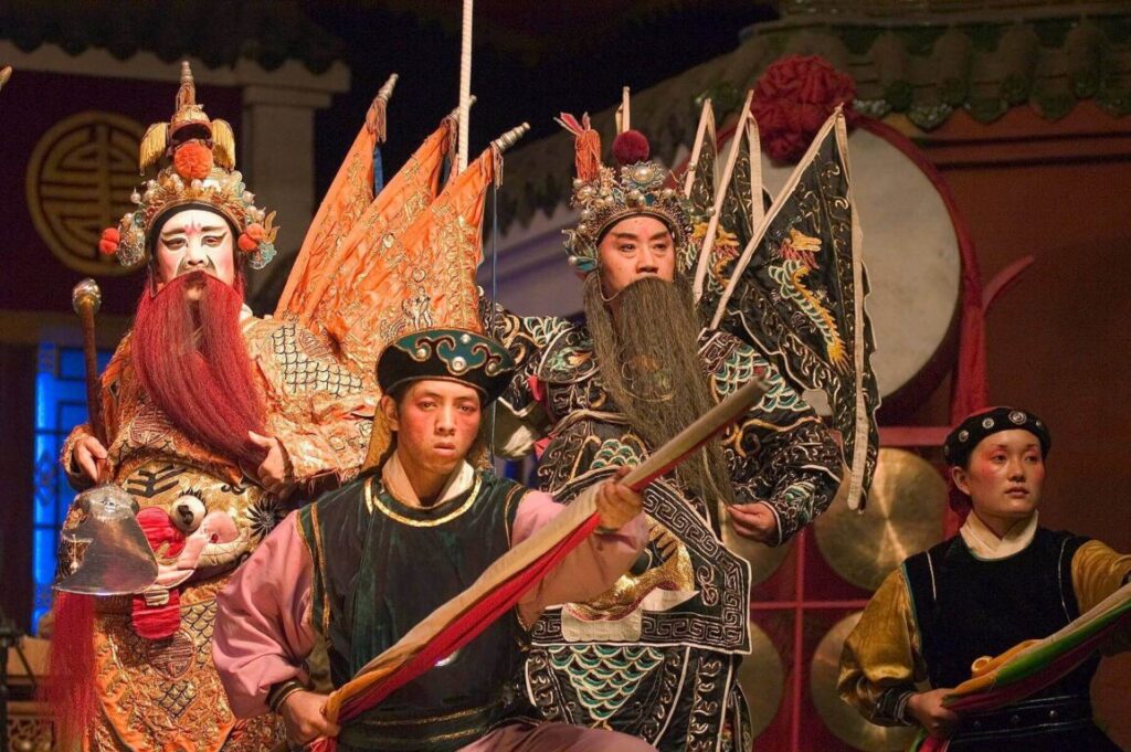 Chinese Opera stars preform - Chengdu, China in Sichuan Province