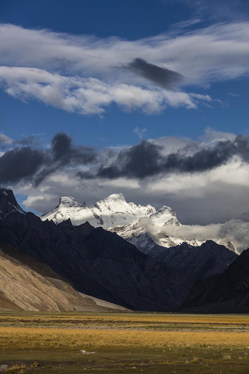 The massive himalayan peaks of NUN and KUN are 23,409 feet high - ZANSKAR, LADAKH, INDIA