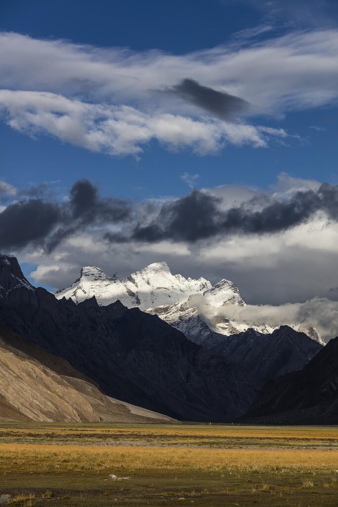 The massive himalayan peaks of NUN and KUN are 23,409 feet high - ZANSKAR, LADAKH, INDIA