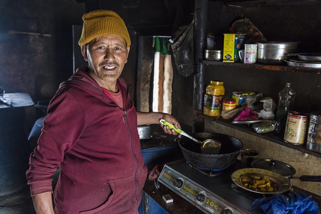 The cook at RANGDUM MONASTERY - ZANSKAR, LADAKH, INDIA