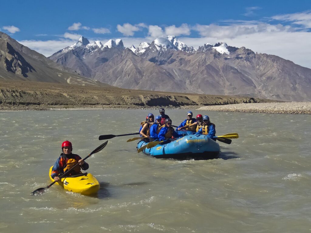 River rafting through the remote STOD RIVER VALLEY - ZANSKAR, LADAKH, INDIA