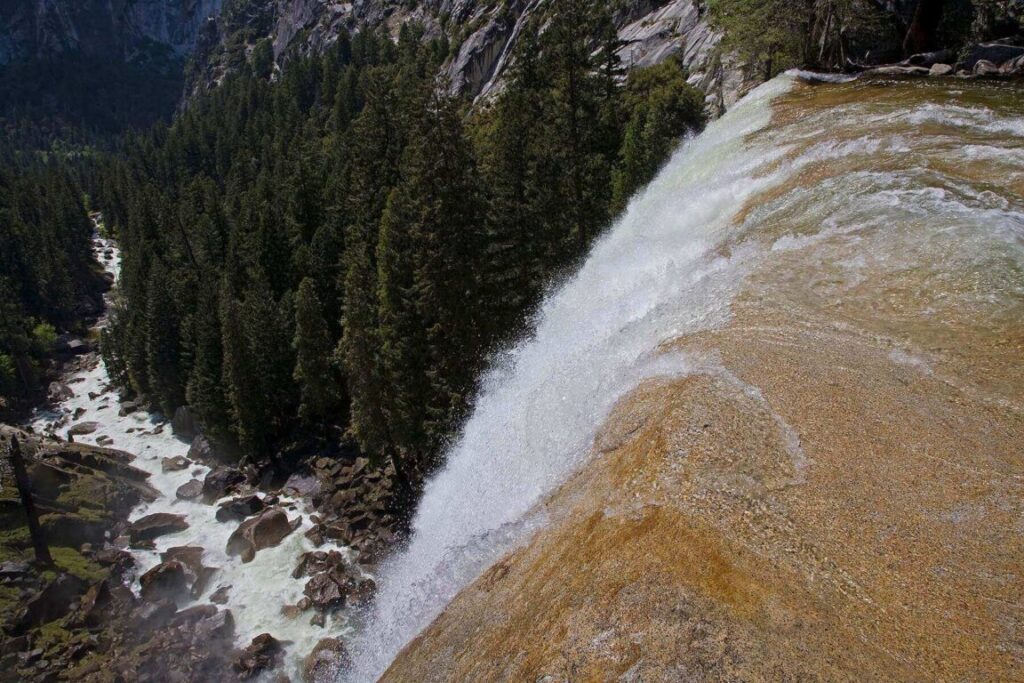 VERNAL FALLS drops 317 feet during the SPRING run off - YOSEMITE NATIONAL PARK, CALIFORNIA
