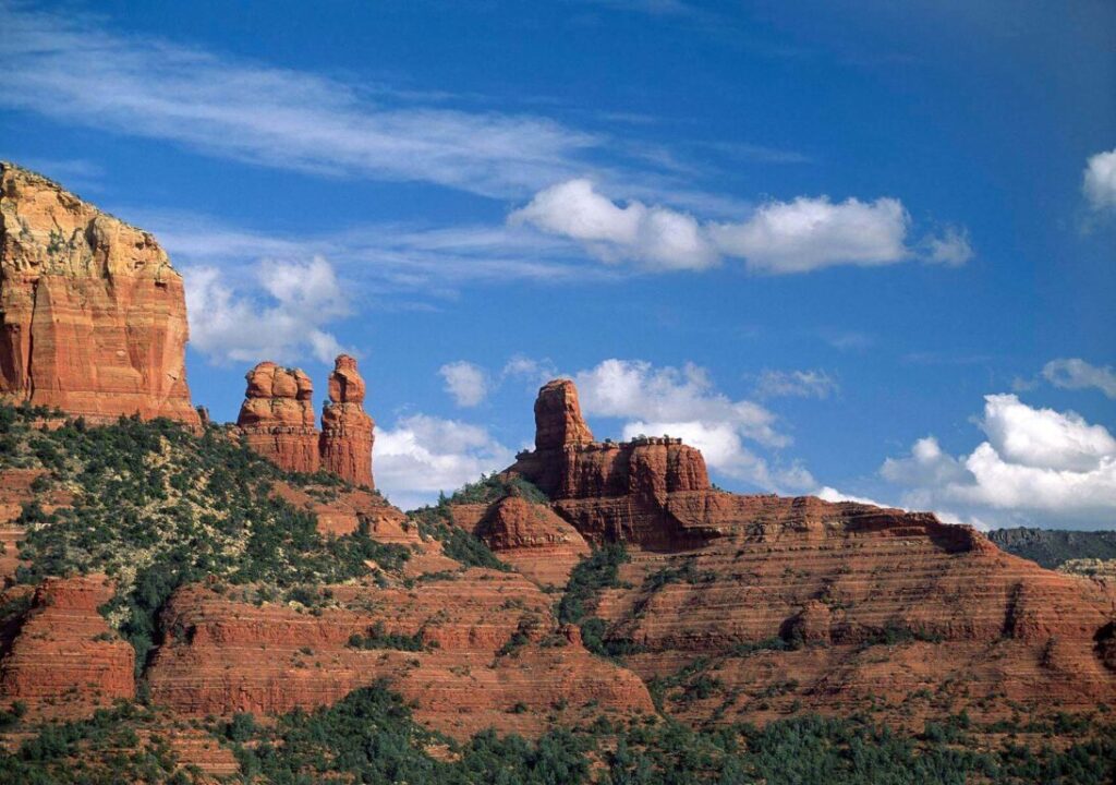 CLOUDS form above RED ROCK SECRET MOUNTAIN WILDERNESS - SEDONA, ARIZONA