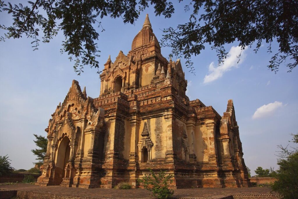 The PAYA NDA ZU GROUP is a classic example of Burmese temple architecture - BAGAN, MYANMAR