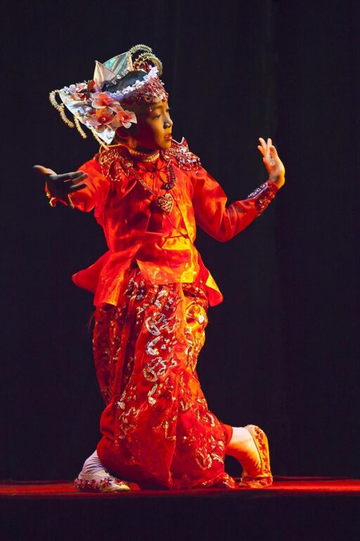 Traditional DANCE is performed at the MANDALAY MARIONETTES THEATER - MANDALAY, MYANMAR