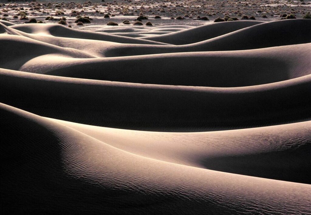 SAND DUNES at sunrise - DEATH VALLEY NATIONAL PARK, CALIFORNIA