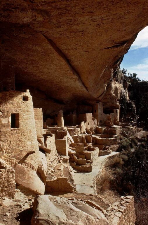 CLIFF PALACE is the most extensive ANASAZI ruin of MESA VERDE National Park, COLORADO (1200 AD)