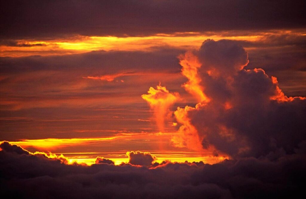 Sunset from HALEAKALA CRATER NATIONAL PARK - MAUI, HAWAII