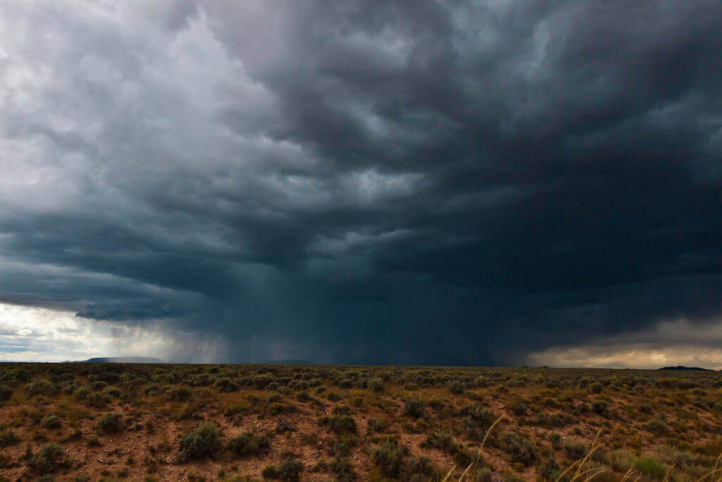 High desert RAIN STORM - NORTHERN NEW MEXICO