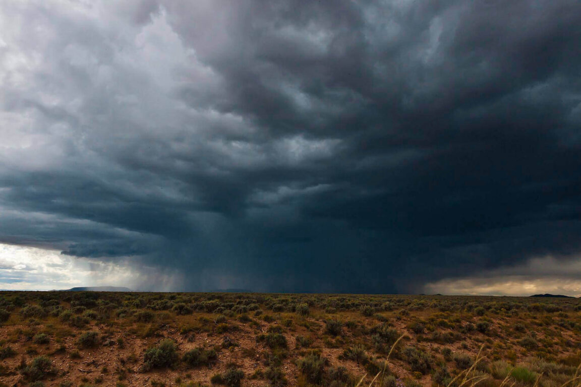 High desert RAIN STORM - NORTHERN NEW MEXICO