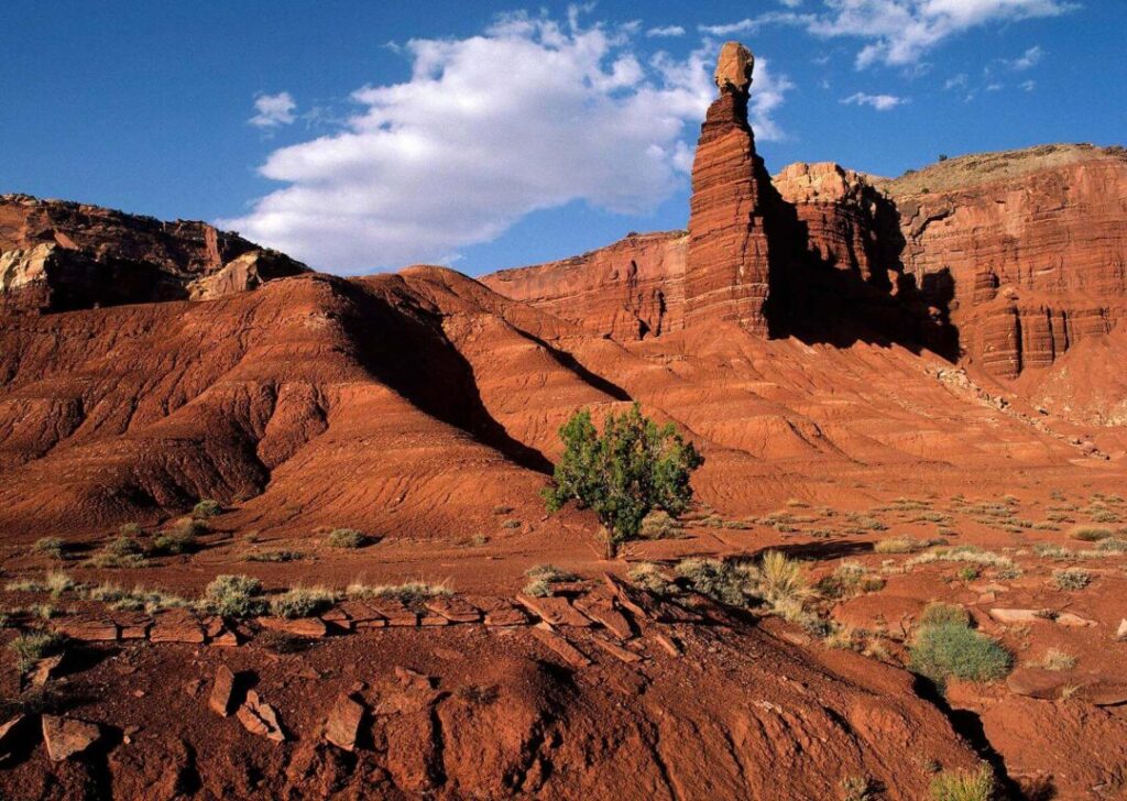 RED ROCK FORMATION in CAPITAL REEF NATIONAL PARK - UTAH