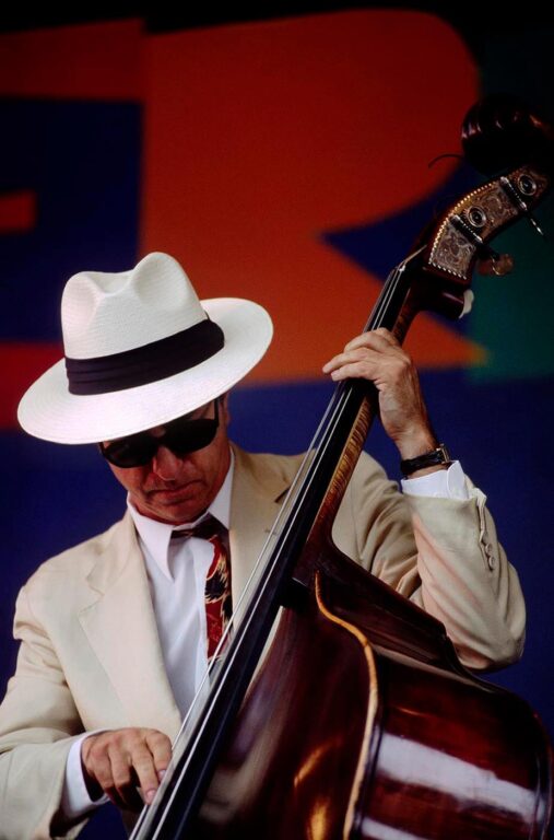 BING NATHAN plays bass for LAVAY SMITH & HER RED HOT SKILLET LICKERS at the MONTEREY JAZZ FESTIVAL - CALIFORNIA