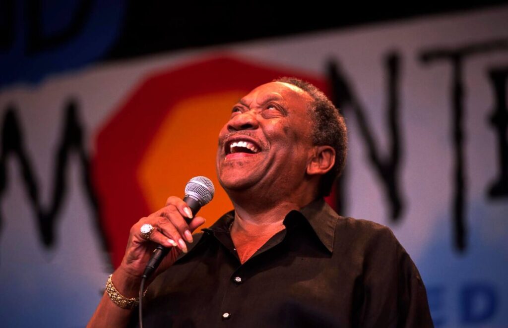 BOBBY BLUE BLAND sings to the crowd at the MONTEREY JAZZ FESTIVAL - CALIFORNIA