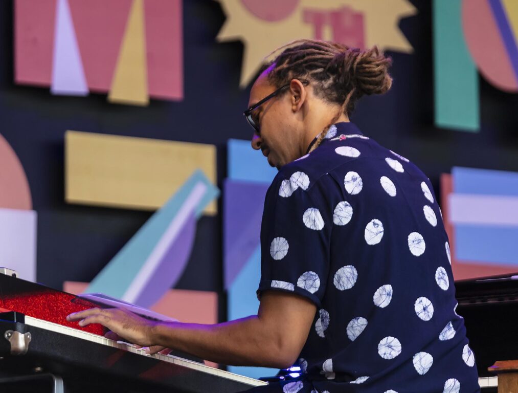 Gerald Clayton plays piano and keyboards at the 2021 Monterey Jazz Festival