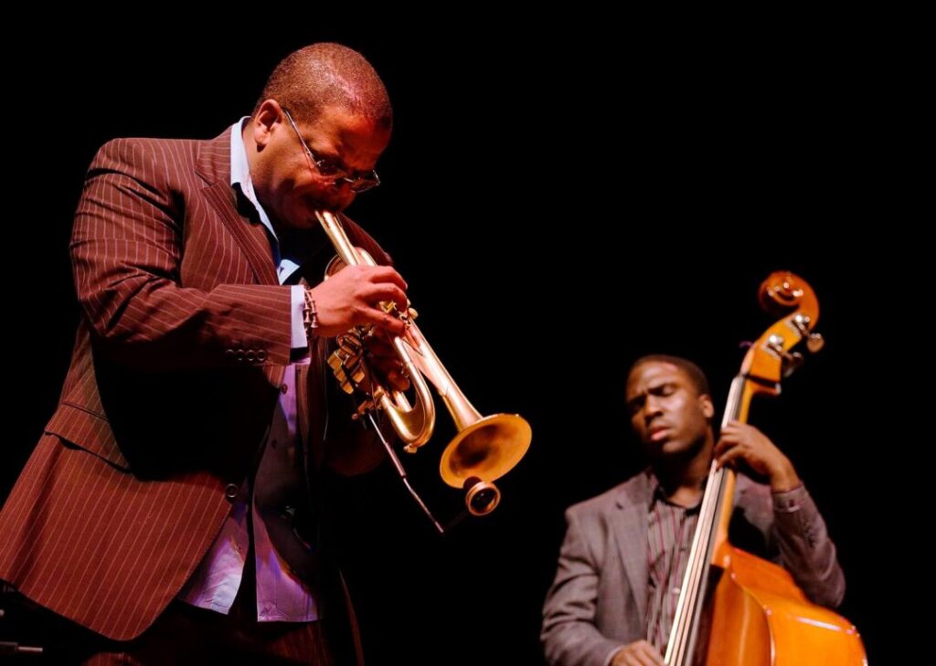 TERENCE BLANCHARD on TRUMPET performs with DERRICK HODGE at the NEW GENERATION JAZZ FESTIVAL - MONTEREY, CALIFORNIA