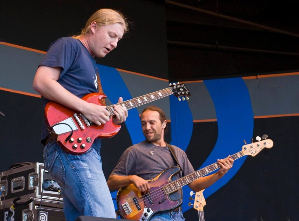 DEREK TRUCKS on lead guitar and TODD SMALLIE on base preform at the 51st MONTEREY JAZZ FESTIVAL - MONTEREY, CALIFORNIA