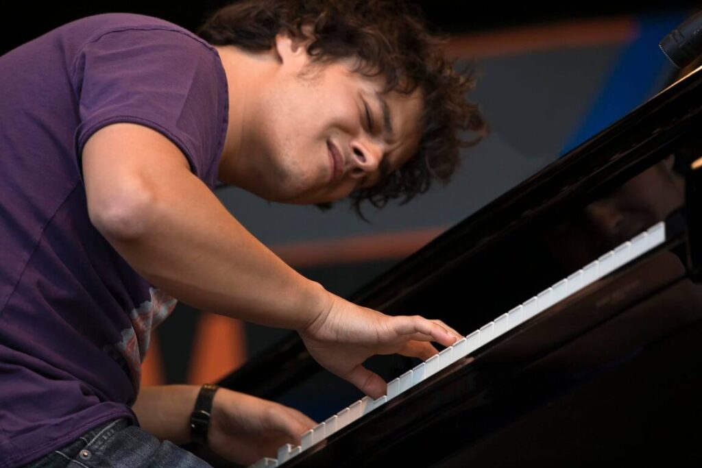 British singer, song writer, and pianist JAMIE CULLUM performs at the 51st MONTEREY JAZZ FESTIVAL - MONTEREY, CALIFORNIA