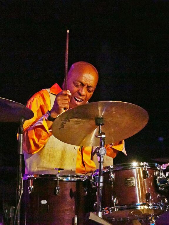 ROY HANES plays drums with his FOUNTAIN OF YOUTH BAND in Dizzy's Den - 2010 MONTEREY JAZZ FESTIVAL, CALIFORNIA