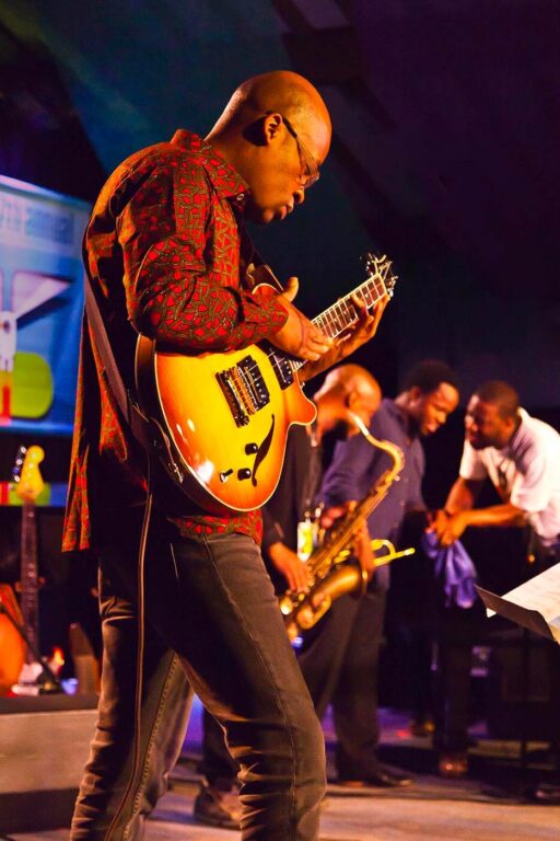 LIONEL LOUEKE preforms with a tribute band for BLUE NOTE RECORDS 75TH ANNIVERSARY at the 2014 MONTEREY JAZZ FESTIVAL