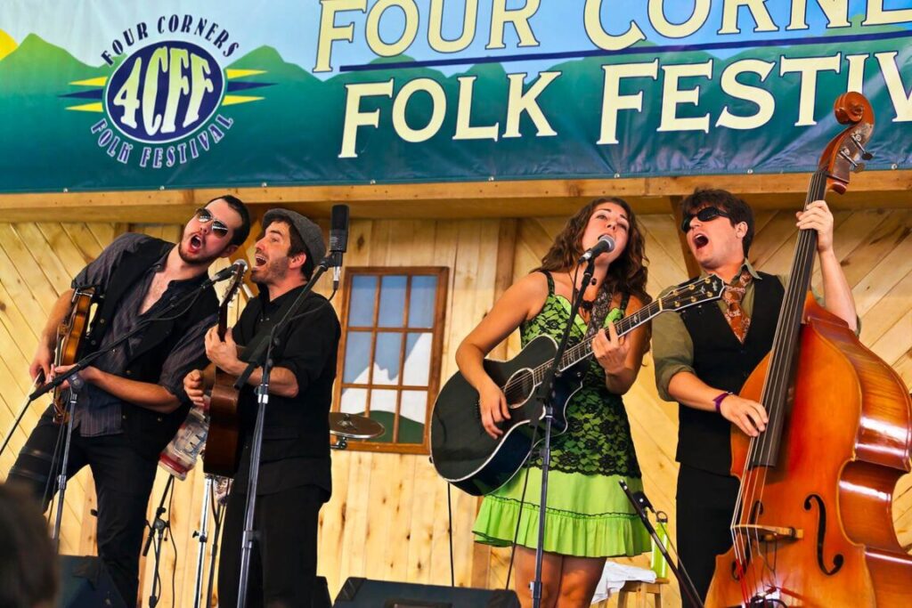 CARAVAN OF THIEVES performs at the 2014 FOUR CORNERS FOLK FESTIVAL - COLORADO