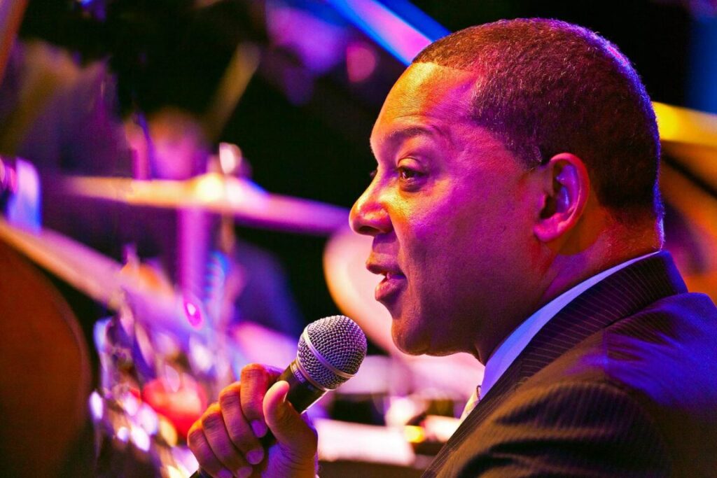 Wynton Marsalis and the Lincoln Center Orchestra perform at the 58th Monterey Jazz Festival - California