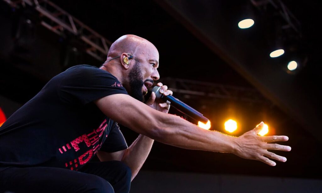 Hip hop artist COMMON performce on the main stage - 60th MONTEREY JAZZ FESTIVAL, CALIFORNIA.