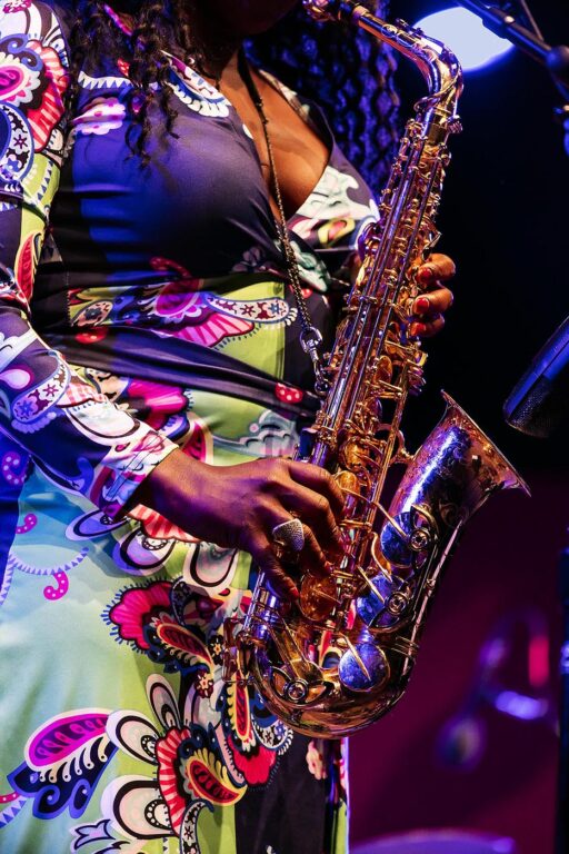 TIA FULLER plays saxophone at the 61st MONTEREY JAZZ FESTIVAL - MONTEREY, CALIFORNIA