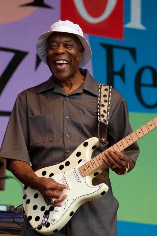 Buddy Guy plays guitar and sings at the MONTEREY JAZZ FESTIVAL - CALIFORNIA